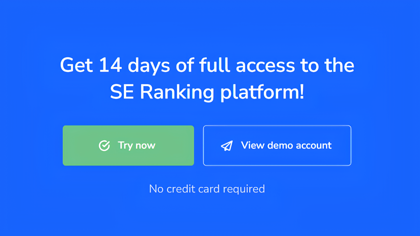 SERanking Free Trial Sign Up